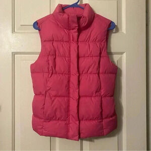 Gap Pink Puffer‎ Vest Wonen’s Size Medium